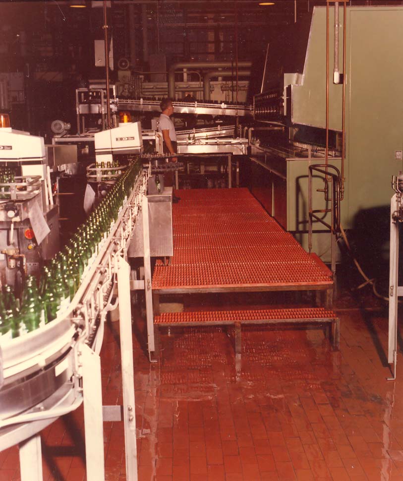 GRP Moulded Grating Platforms in Bottling Factory