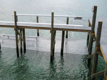 Elevador para botes y Muelle de Plástico Reforzado con Fibra de Vidrio Resistente a Huracanes y Anticorrosivo, F R P, P R F V, G R P